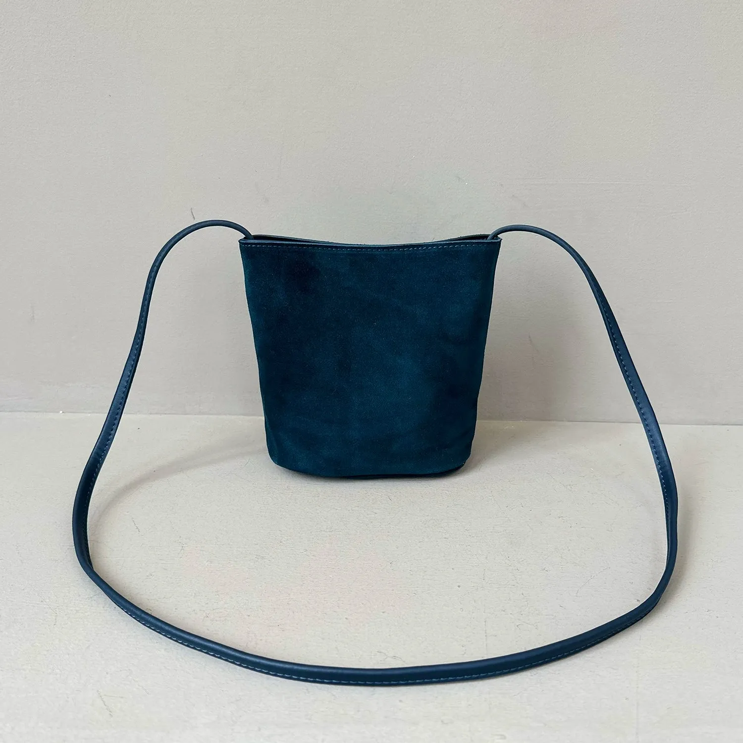 Suede Bucket Bag