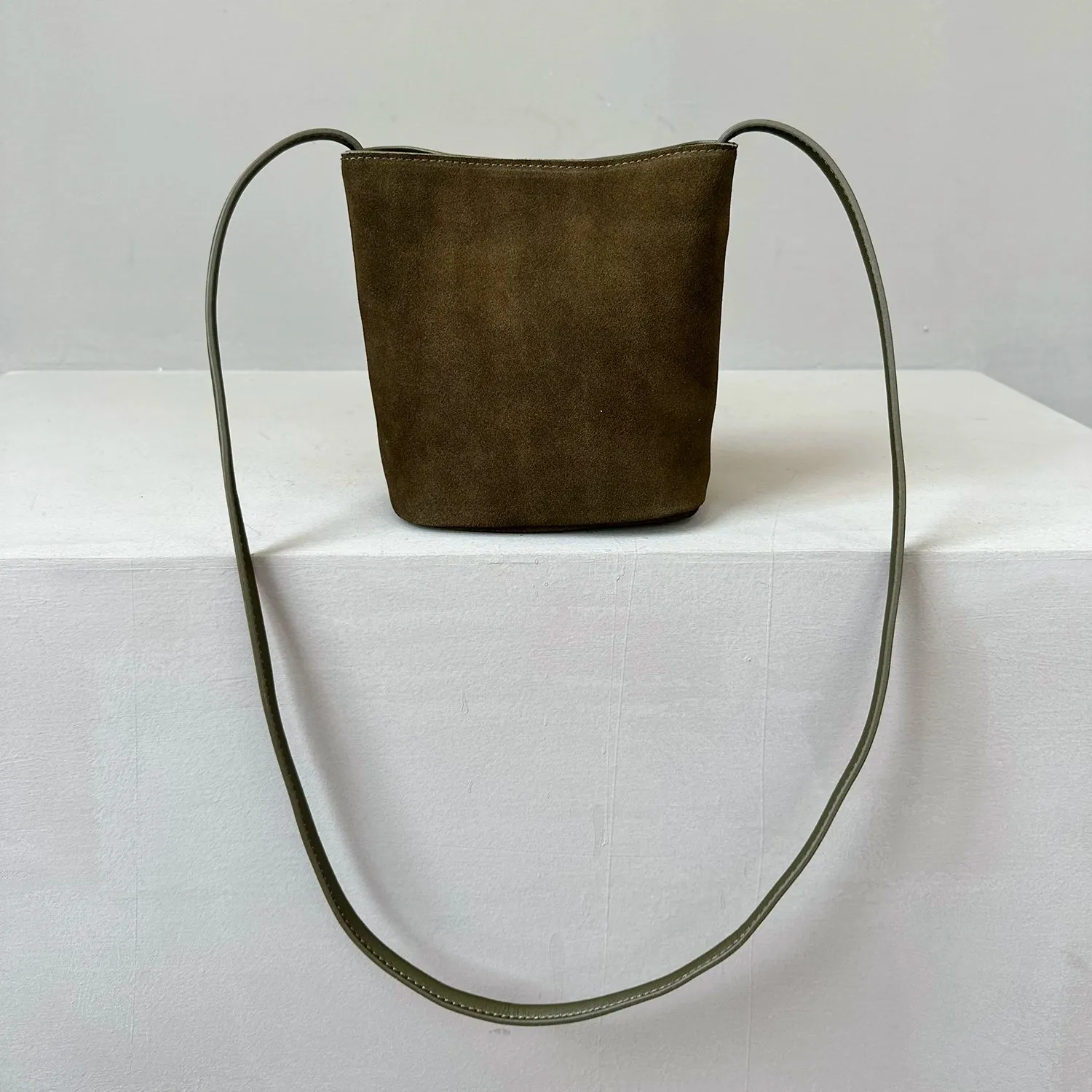 Suede Bucket Bag