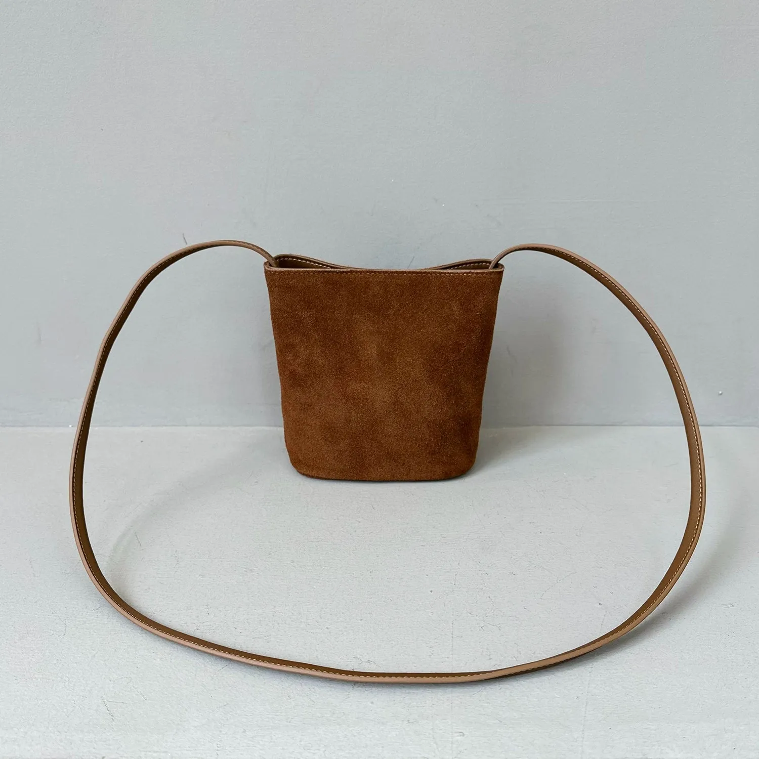 Suede Bucket Bag