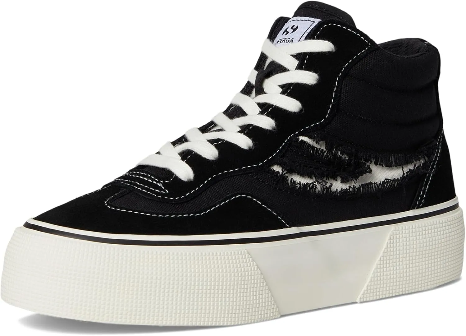 Superga Unisex-Adult 3141 Revolley Mid Ripped Swallow Tail Sneaker