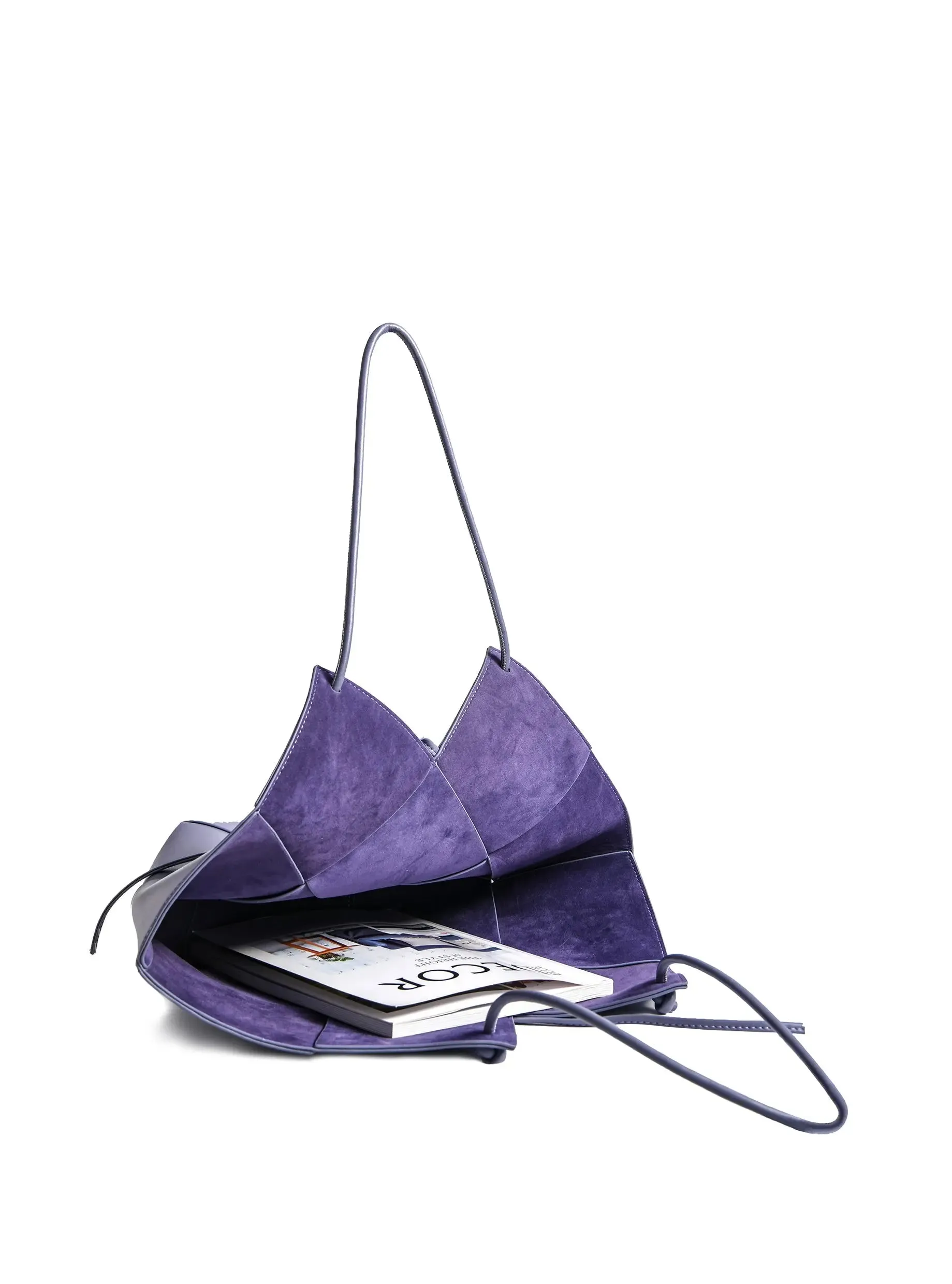 Taylor Contexture Leather Bag, Taro Purple by Bob Oré