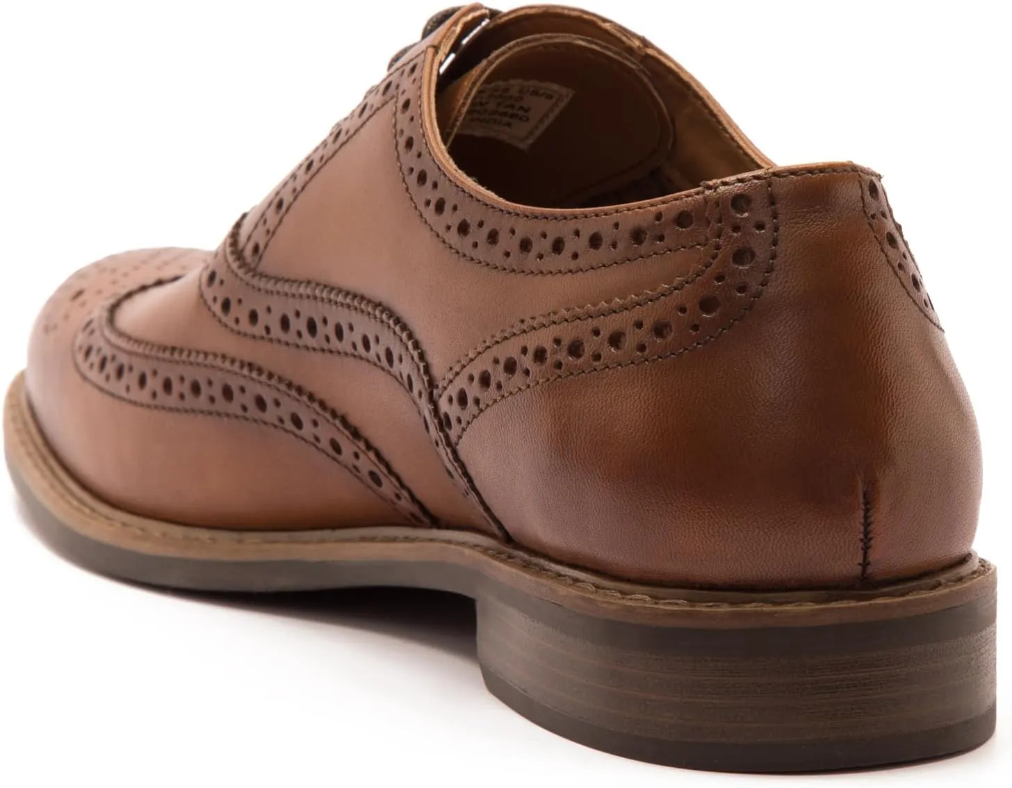 Thomas Crick Men's 'Cardew' Brogue Formal Leather Shoes, Comfortable, Durable, Stylish, Classic Premium Leather Shoes with Classy Embroidered Upper (Black, Tan)