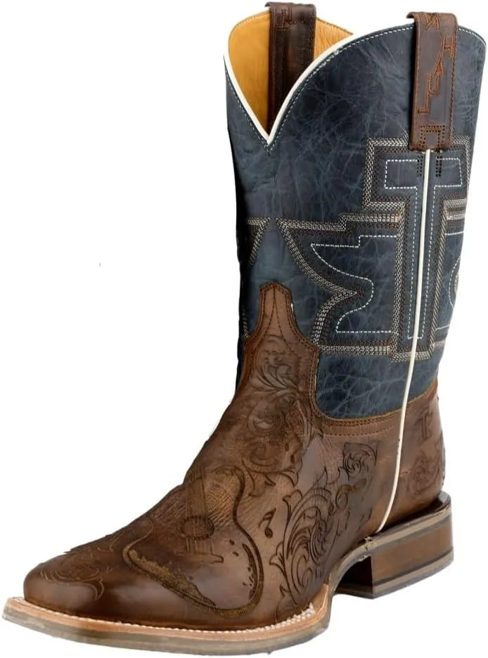 Tin Haul Western Boots Mens Guitar Man Brown 14-020-0077-0533 BR