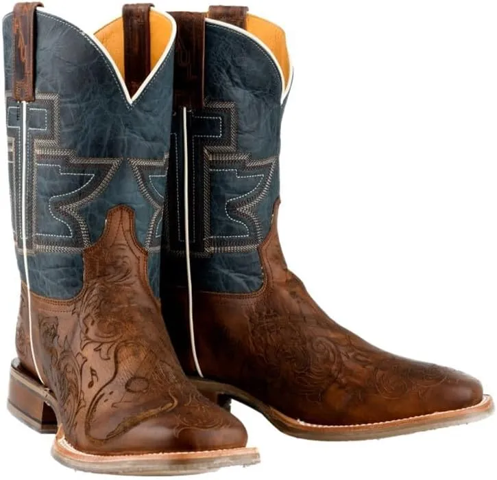 Tin Haul Western Boots Mens Guitar Man Brown 14-020-0077-0533 BR