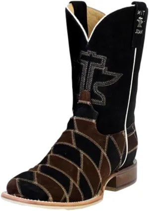 Tin Haul Western Boots Mens Patch It Up Brown 14-020-0077-0541 BR