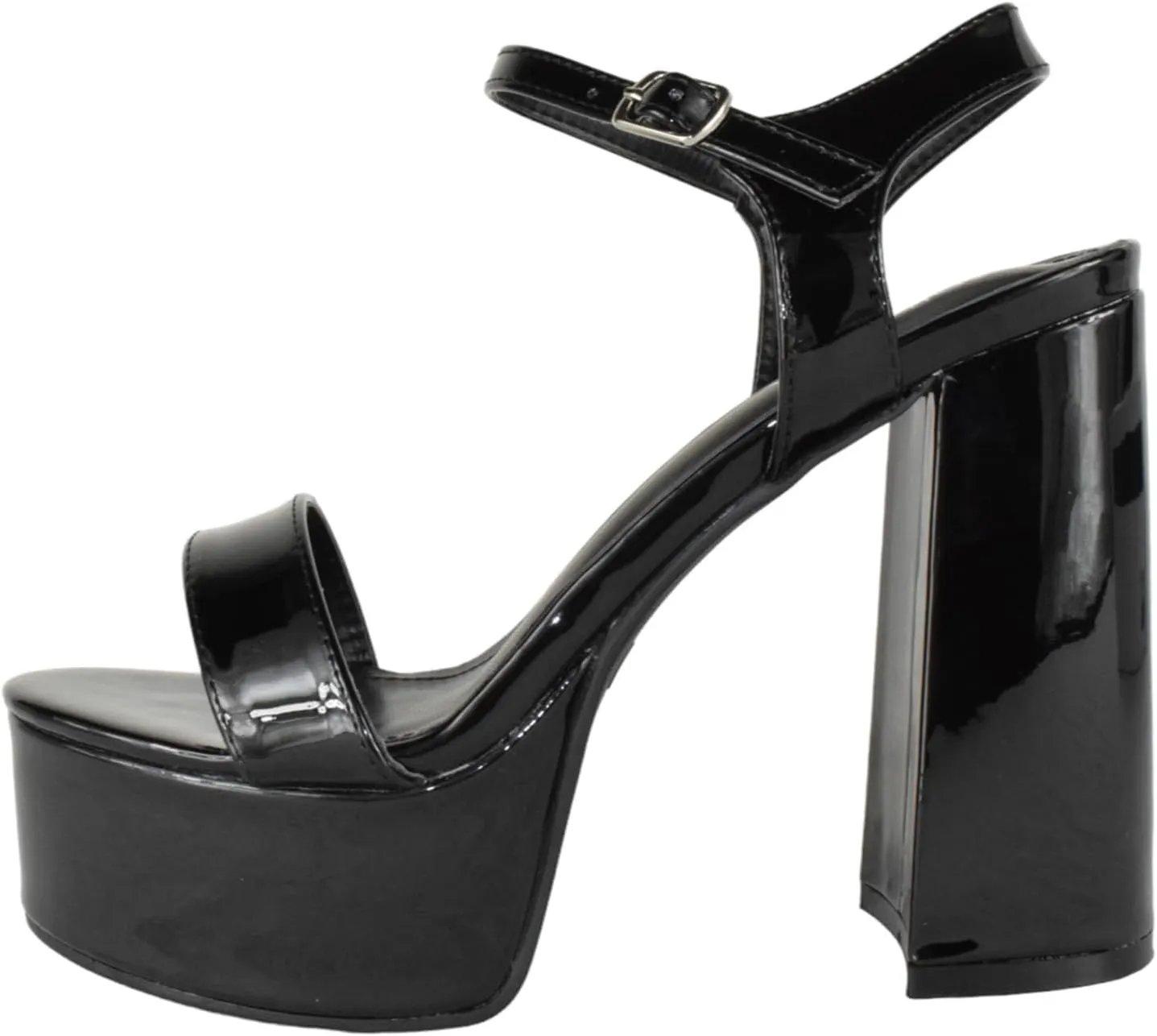 TOP Moda Women Block Chunky Thick High Heels Sandals Open Toe Platform Ankle Strap Strappy Jasmine-1