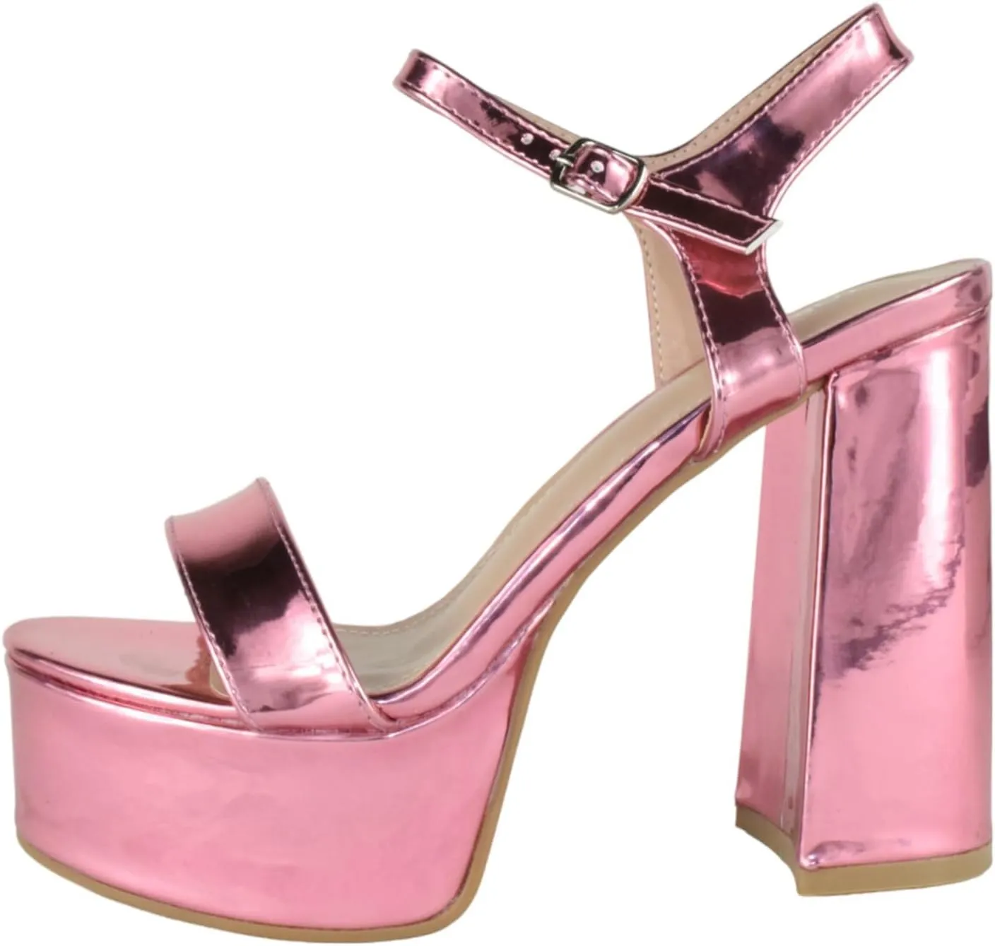TOP Moda Women Block Chunky Thick High Heels Sandals Open Toe Platform Ankle Strap Strappy Jasmine-1