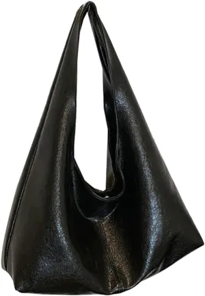 Tote Bag Slouchy Bags for Women Retro PU Leather Crossbody Bag Soft Shoulder Purses Handbags Large Capacity