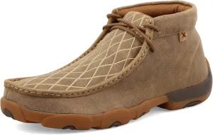 Twisted X Men's Chukka Driving Moc, Moc Toe, Light Brown & Embroidered Vamp, 12 M