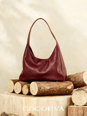 Vegetable-Tanned Cowhide Shoulder Bag