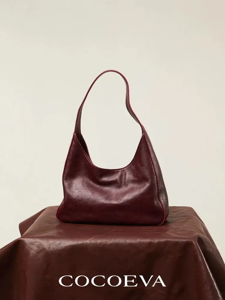 Vegetable-Tanned Cowhide Shoulder Bag