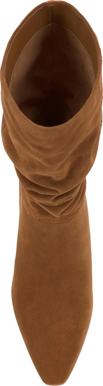 Vince Camuto Womens Skylar Slouchy Leather Mid-Calf Boots