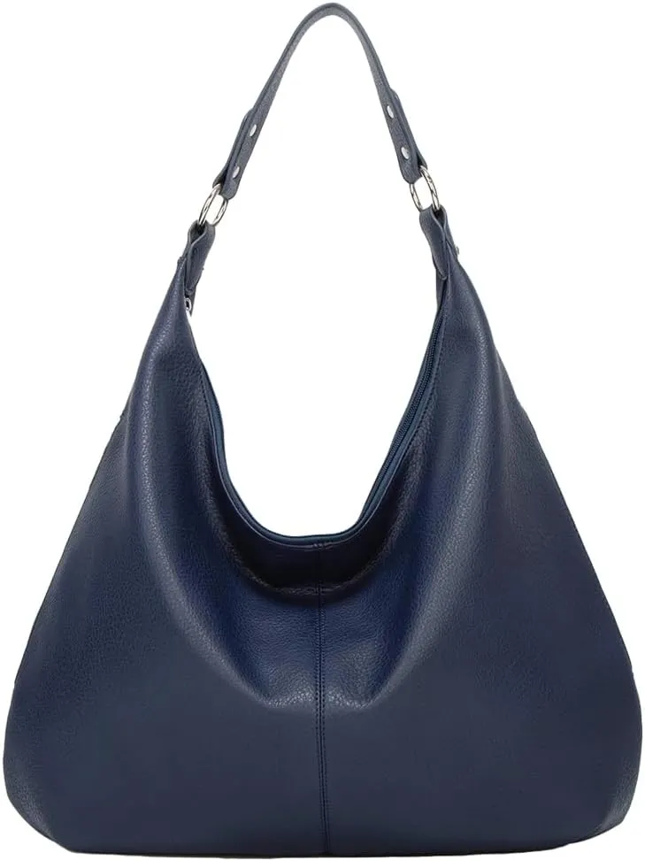 Vintage Hobo Bags for Women Stylish Slouchy Tote Purses for Traveling Vegan Leather Handbag with Large Capacity