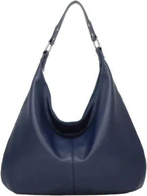 Vintage Hobo Bags for Women Stylish Slouchy Tote Purses for Traveling Vegan Leather Handbag with Large Capacity
