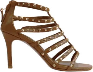 Warrior Gladiator Strappy Heeled Leather Sandals