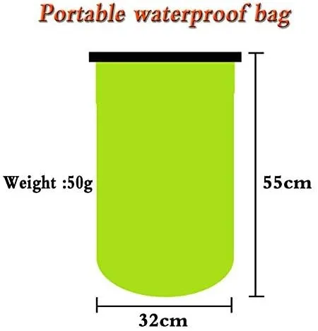 Waterproof Dry Bag with Shoulder Strap - Roll Top Dry Compression Sack Keeps Gear Dry for Kayaking, Rafting, Boating, Swimming, Camping, Hiking, Beach, Fishing