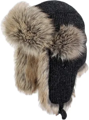 Winter Hats, Hat Winter Hats Faux Fur Warme Hats Trooper Trapper Hat Aviator Caps with Ear Flap