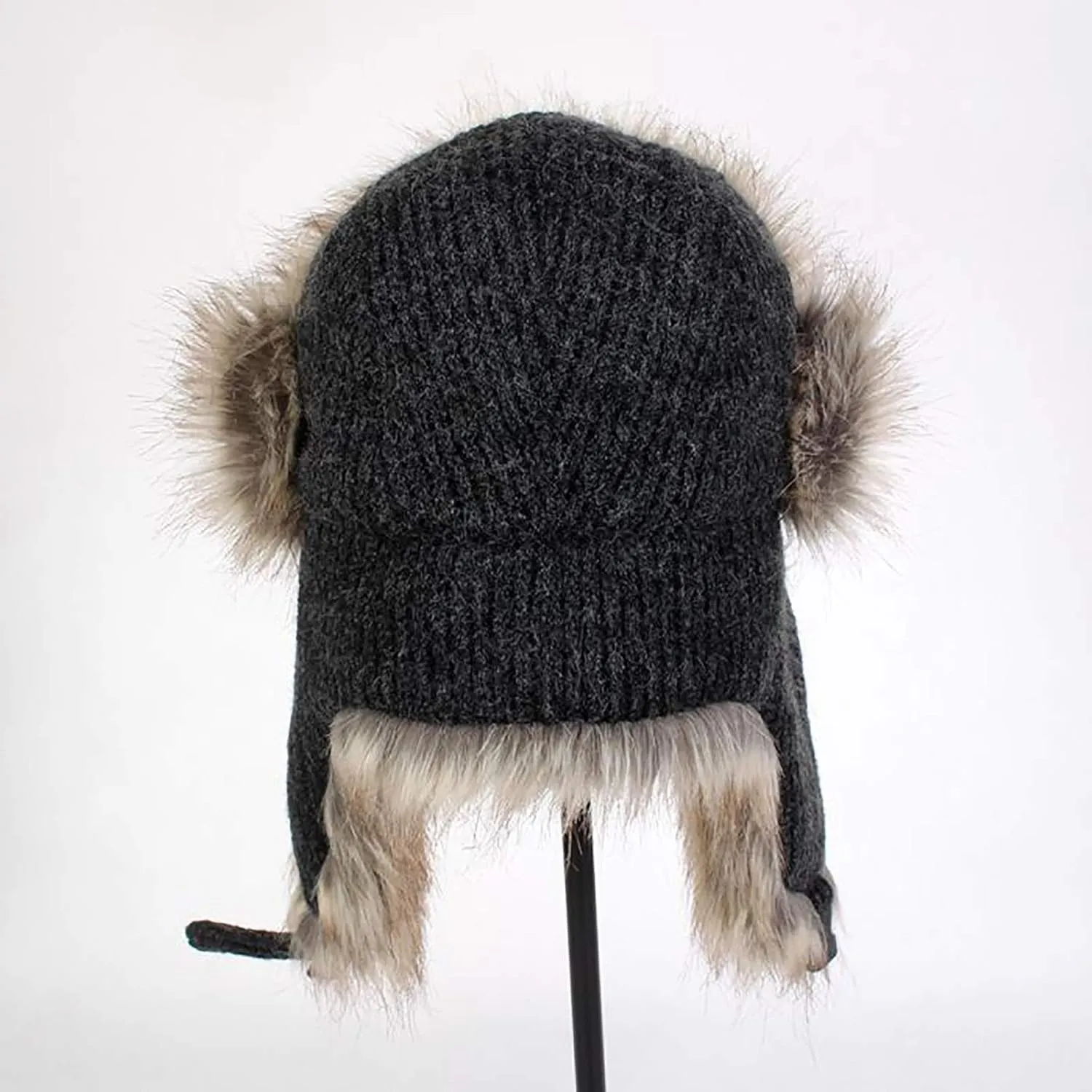 Winter Hats, Hat Winter Hats Faux Fur Warme Hats Trooper Trapper Hat Aviator Caps with Ear Flap