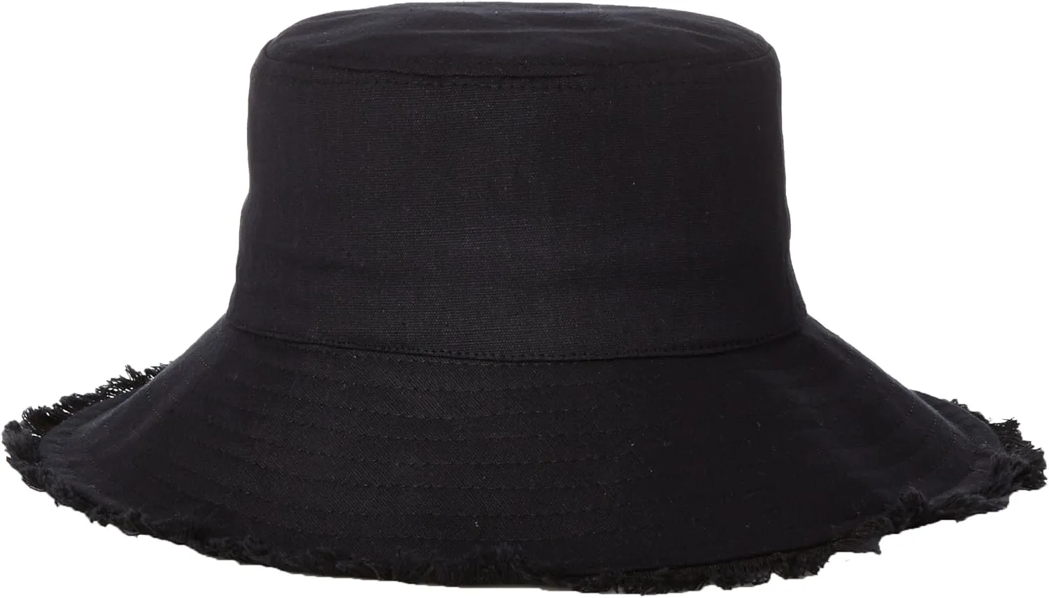 Women's Castaway Canvas Bucket Sun Hat with Fringe, Rated UPF 50  for Max Sun Protection