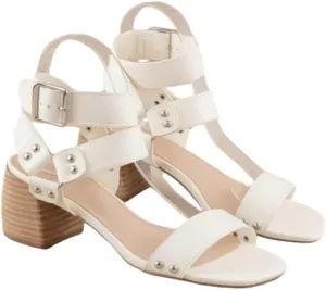 Women's Gladiator Heel Sandals Buckle Open Toe Chunky Heel Strappy Block Heel