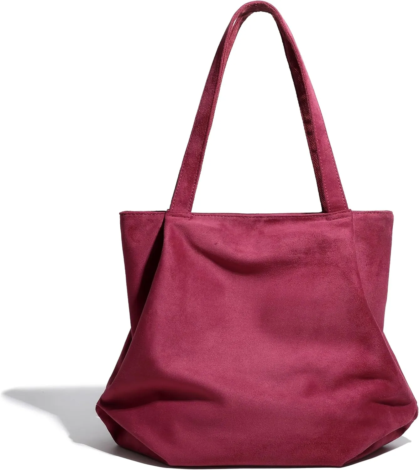 Women's Slouchy Suede Hobo Tote Shoulder Bag