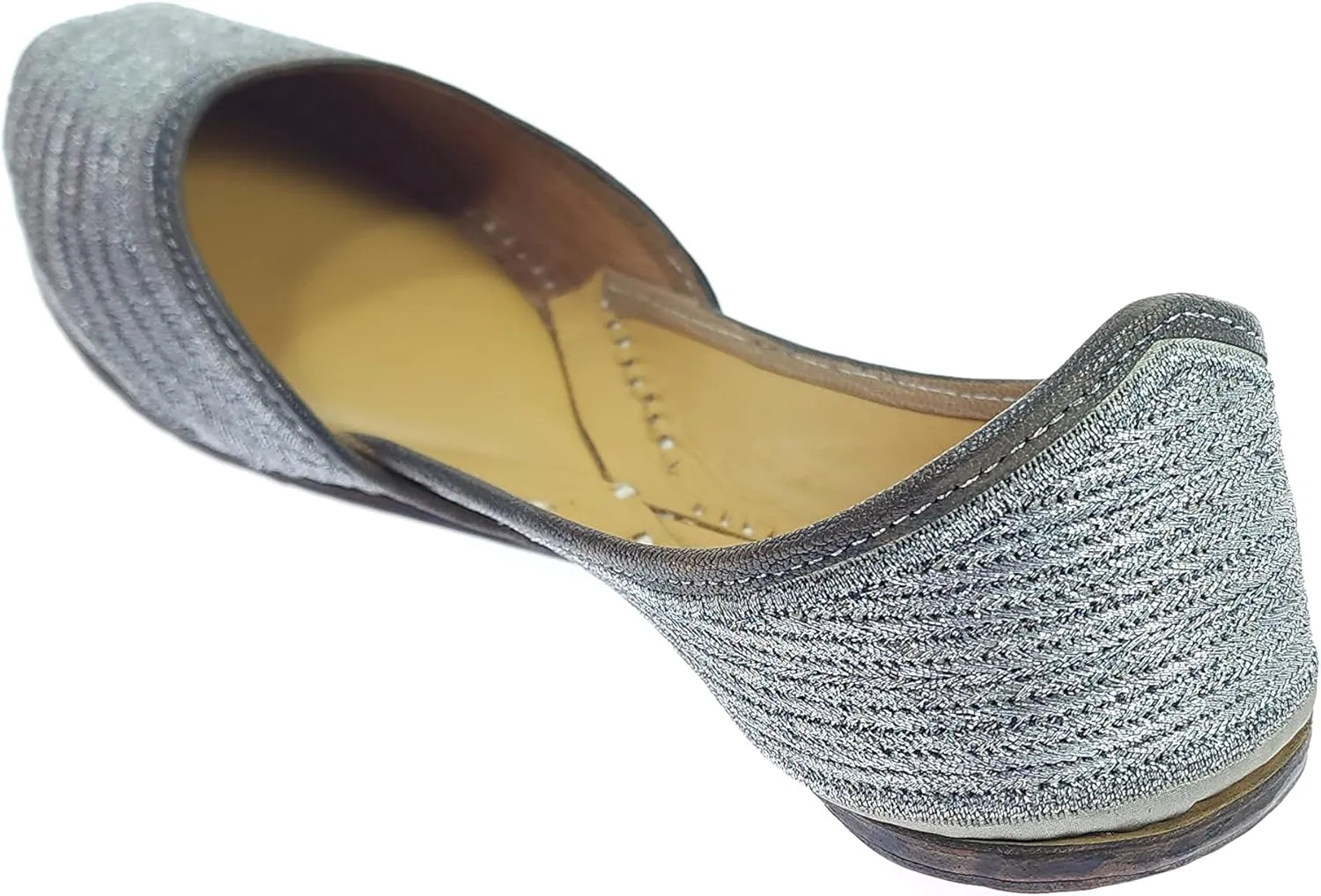Women's Zangira Genuine Soft Leather Jutis | Bite and Pinch Free Juttis | Punjabi Formal Jutti | Girl's Casual Flat jooti Ladies Mojari | Office Ethnic Bellies Juti |