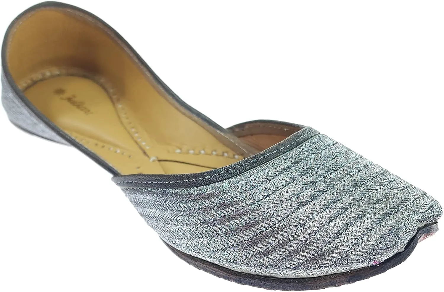 Women's Zangira Genuine Soft Leather Jutis | Bite and Pinch Free Juttis | Punjabi Formal Jutti | Girl's Casual Flat jooti Ladies Mojari | Office Ethnic Bellies Juti |