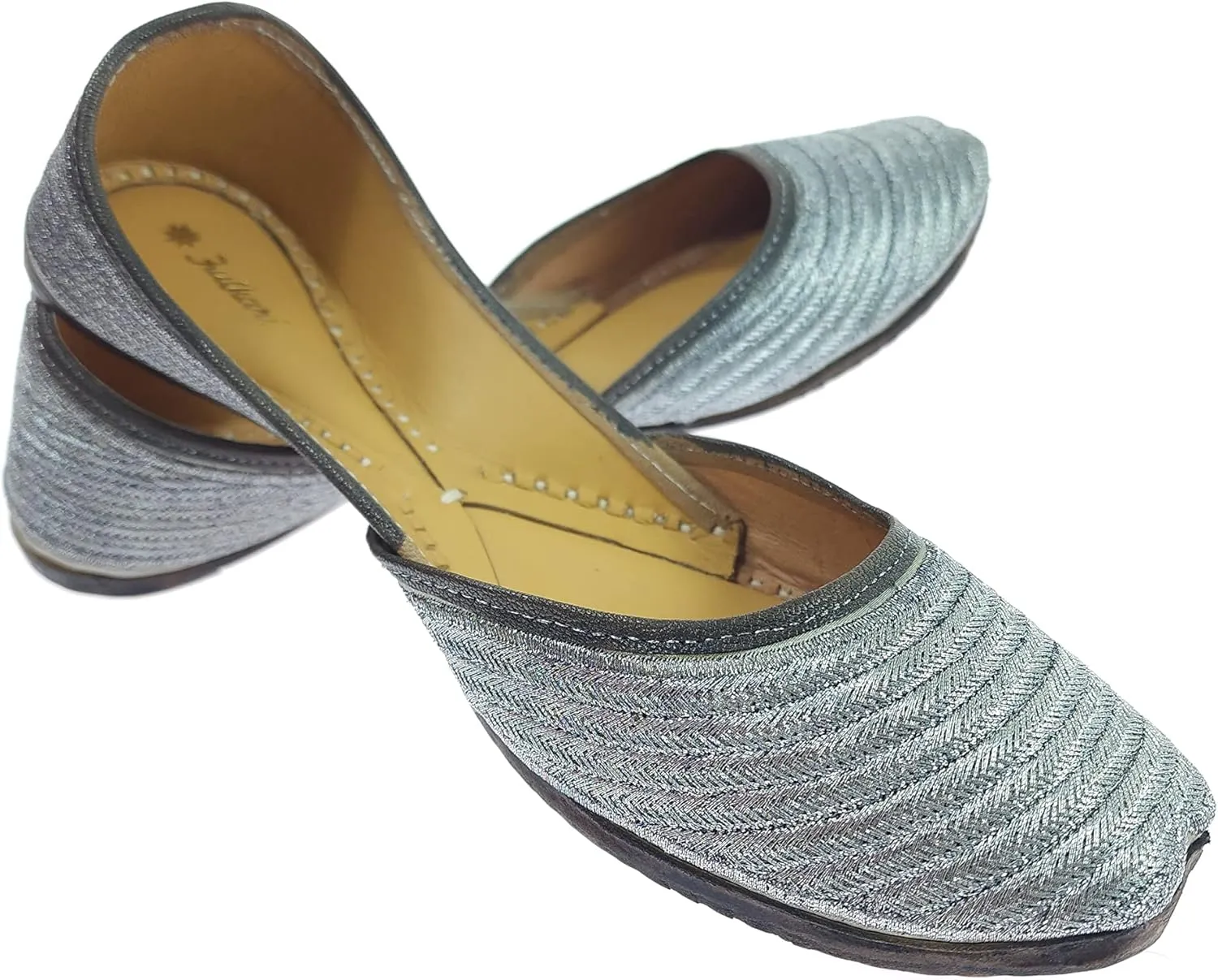 Women's Zangira Genuine Soft Leather Jutis | Bite and Pinch Free Juttis | Punjabi Formal Jutti | Girl's Casual Flat jooti Ladies Mojari | Office Ethnic Bellies Juti |
