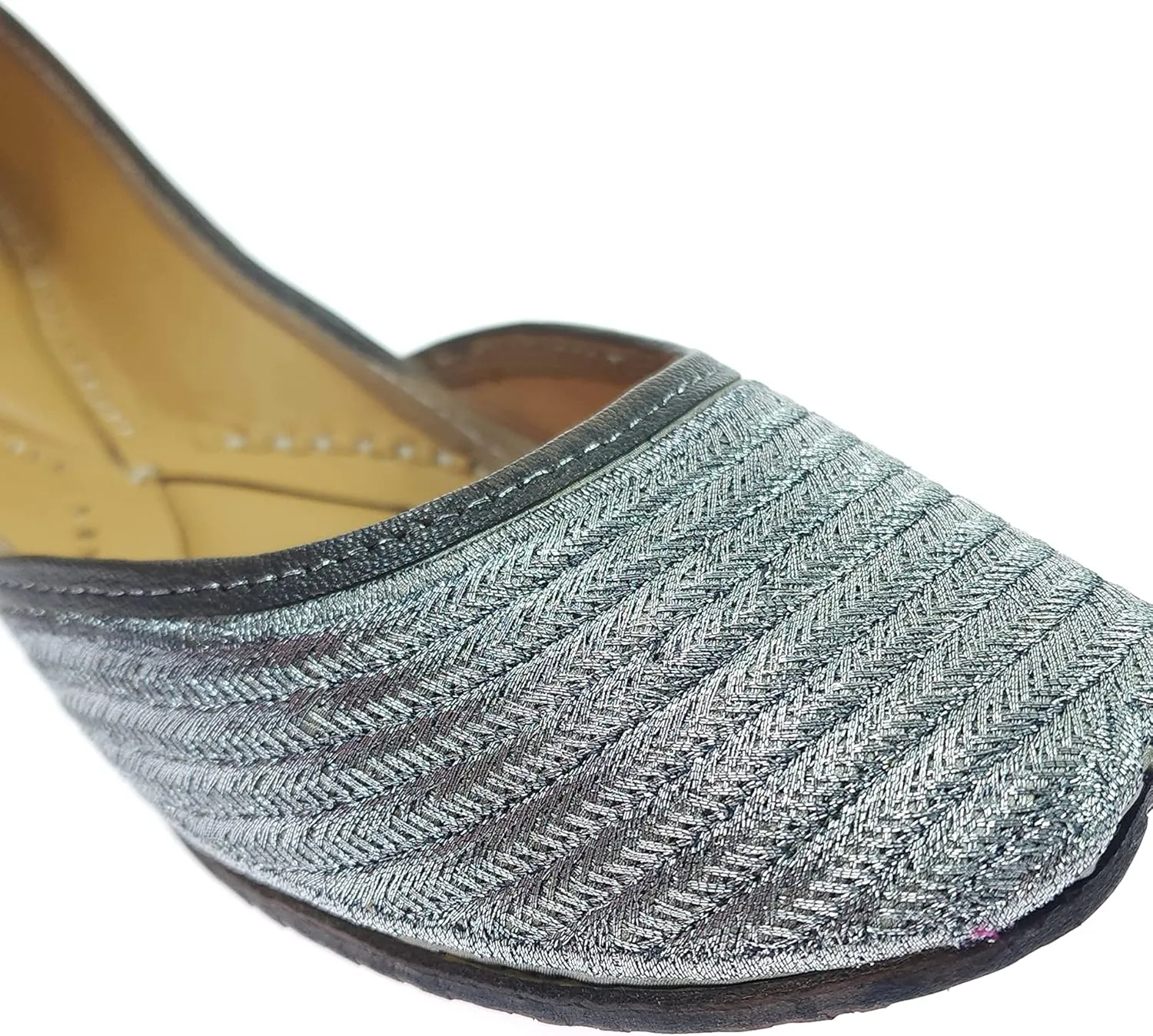 Women's Zangira Genuine Soft Leather Jutis | Bite and Pinch Free Juttis | Punjabi Formal Jutti | Girl's Casual Flat jooti Ladies Mojari | Office Ethnic Bellies Juti |