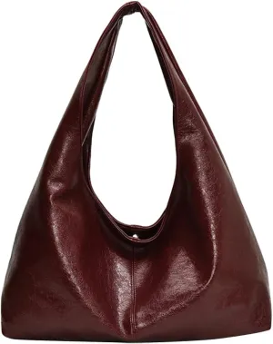 YFGBCX Tote Bags for Women Soft Vegan Leather Shoulder Slouchy Handbag Crossbody Bags Purse