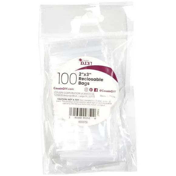Zip Lock Bags 2x3" 100/pk